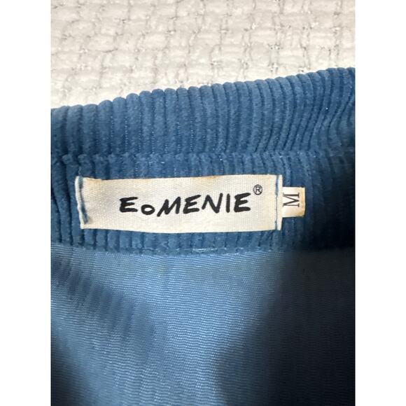 Eomenie Women’s Shirt Top Long Sleeve Lightweight Corduroy Oversized Tan M - Picture 8 of 8